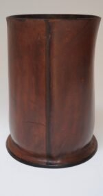 Vintage Italian Brown Leather Wastebasket - Image 17