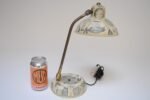 Vintage Italian Folk Art Adjustable Gooseneck Table Lamp in the Style of Fornasetti - Image 9