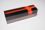 Italian Modern Orange and Black Lucite Soliflore / Bud Vase after Luigi Massoni - Image 10