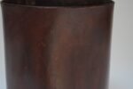 Vintage Italian Brown Leather Wastebasket - Image 21