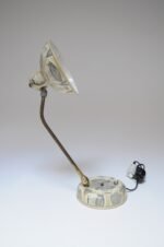 Vintage Italian Folk Art Adjustable Gooseneck Table Lamp in the Style of Fornasetti - Image 8