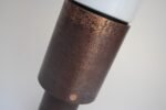 Oversized Italian Modernist Table Lamp in Patinated Copper, Bronze and Glass - Image 13