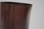 Vintage Italian Brown Leather Wastebasket - Image 22