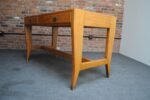 Vintage Italian Walnut, Beech and Brass Writing Table Desk by Gio Ponti for BNL - Image 13