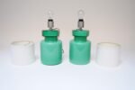 Pair of Mid-Century Green Blown Cased Glass Table Lamps after Luciano Vistosi - Image 5
