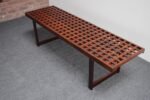 Danish Modern Rosewood Lattice Bench / Coffee Table by Peter Løvig Nielsen - Image 2