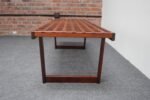 Danish Modern Rosewood Lattice Bench / Coffee Table by Peter Løvig Nielsen - Image 4