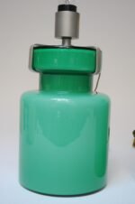 Pair of Mid-Century Green Blown Cased Glass Table Lamps after Luciano Vistosi - Image 8