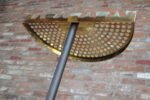 Vintage Italian Angled Coat Rack with Umbrella Stand in Painted Steel and Brass - Image 21