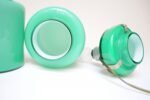 Pair of Mid-Century Green Blown Cased Glass Table Lamps after Luciano Vistosi - Image 9