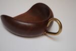 Italian Modernist Crumb Pan / Dust Pan in Teak and Brass - Image 5
