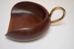 Italian Modernist Crumb Pan / Dust Pan in Teak and Brass - Image 9