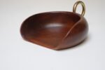Italian Modernist Crumb Pan / Dust Pan in Teak and Brass - Image 2