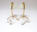 Pair of Petite Brass and Glass Tripod Bedside / Table Lamps by Oscar Torlasco - Image 6