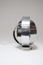 Vintage Italian Chrome Concentric Circle Armillary Table Lamp or Wall Sconce - Image 7