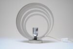 Vintage Italian Chrome Concentric Circle Armillary Table Lamp or Wall Sconce - Image 12