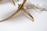 Pair of Petite Brass and Glass Tripod Bedside / Table Lamps by Oscar Torlasco - Image 24