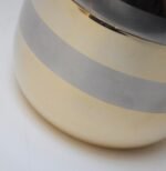 Italian Modernist "Apple" Lidded Trinket Box in Gold and Silver Aluminum - Image 9