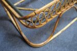 Italian Modernist Rattan and Bamboo Sleigh Daybed after Tito Agnoli for Bonacina - Image 18