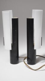 Pair of Vintage Italian Acrylic and Metal Wall Scones/Table Lamps by Stilux - Image 8