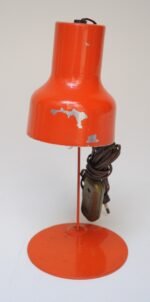 Petite Vintage Italian Orange Metal Adjustable Task / Table Lamp - Image 8