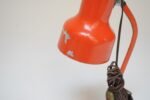 Petite Vintage Italian Orange Metal Adjustable Task / Table Lamp - Image 10