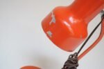 Petite Vintage Italian Orange Metal Adjustable Task / Table Lamp - Image 9