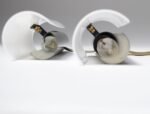 Pair of Vintage Italian Acrylic and Metal Wall Scones/Table Lamps by Stilux - Image 10