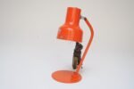 Petite Vintage Italian Orange Metal Adjustable Task / Table Lamp - Image 4