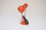 Petite Vintage Italian Orange Metal Adjustable Task / Table Lamp - Image 5