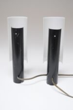 Pair of Vintage Italian Acrylic and Metal Wall Scones/Table Lamps by Stilux - Image 9