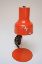 Petite Vintage Italian Orange Metal Adjustable Task / Table Lamp - Image 2