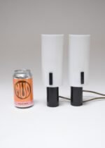 Pair of Vintage Italian Acrylic and Metal Wall Scones/Table Lamps by Stilux - Image 11