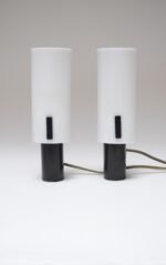 Pair of Vintage Italian Acrylic and Metal Wall Scones/Table Lamps by Stilux - Image 2