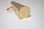 Petite Mid-Century Swedish Modern Hammered Brass Pitcher - Image 9