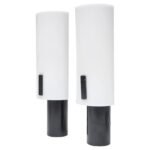 Pair of Vintage Italian Acrylic and Metal Wall Scones/Table Lamps by Stilux