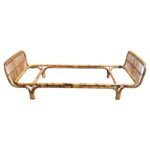 Vintage Italian Bamboo and Rattan Daybed by Tito Agnoli for Bonacina