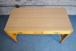 Vintage Gio Ponti BNL Writing Table / Desk in Italian Walnut, Beech and Brass - Image 5
