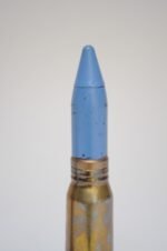 Set of Three Vintage Trench Art Bullet Casing Paperweights and Flint Lighter - Image 25