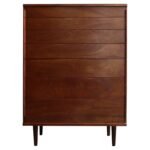 Vintage Mahogany Highboy Chest of Drawers / Dresser by Edward Wormley for Dunbar