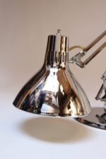 Pair of Vintage Articulating Chrome Desk/Task Lamps by Jac Jacobsen for Luxo - Image 12