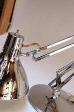 Pair of Vintage Articulating Chrome Desk/Task Lamps by Jac Jacobsen for Luxo - Image 15