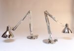 Pair of Vintage Articulating Chrome Desk/Task Lamps by Jac Jacobsen for Luxo - Image 6