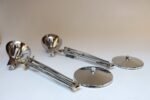 Pair of Vintage Articulating Chrome Desk/Task Lamps by Jac Jacobsen for Luxo - Image 9