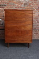 Vintage Mahogany Highboy Chest of Drawers / Dresser by Edward Wormley for Dunbar - Image 6