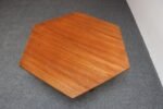 Italian Modernist Walnut and Iron Hexagonal Coffee Table by Gio Point for Isa - Image 15