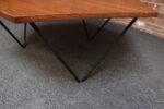 Italian Modernist Walnut and Iron Hexagonal Coffee Table by Gio Point for Isa - Image 22