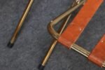 Pair of Vintage Italian Leather and Brass Foldable Portavaligie / Luggage Stands - Image 37