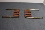 Pair of Vintage Italian Leather and Brass Foldable Portavaligie / Luggage Stands - Image 10