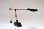Vintage Black and Tubular Brass Adjustable Articulating Task / Desk Lamp by Electrix - Image 3